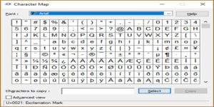 Sử dụng Character Map để tạo font chữ Liên minh huyền thoại đặc biệt